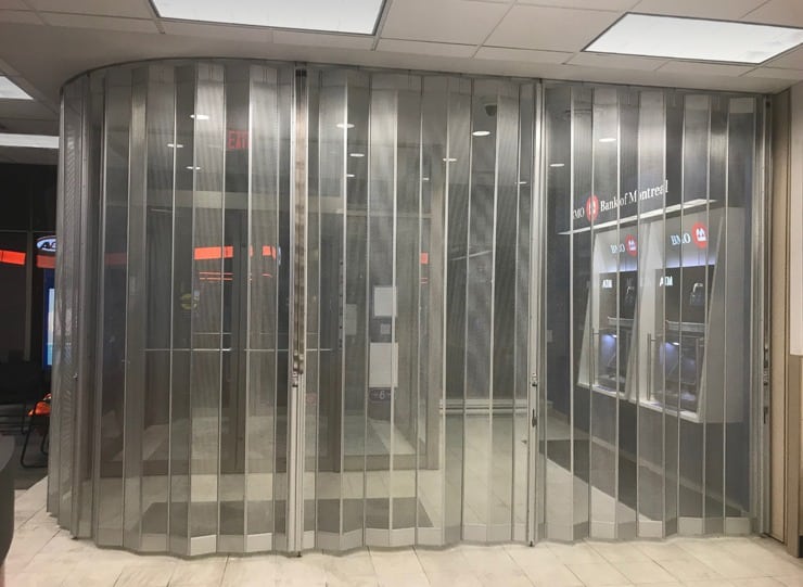 New Elite Paravent door installation for Bank of Montreal