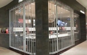 Commercial Side Folding Security Doors - Security Grilles - Dynamic