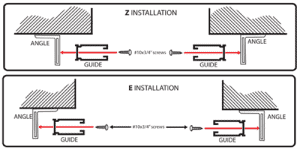 Mounting Options for the Lift Ready Rolling Commercial Security Grille